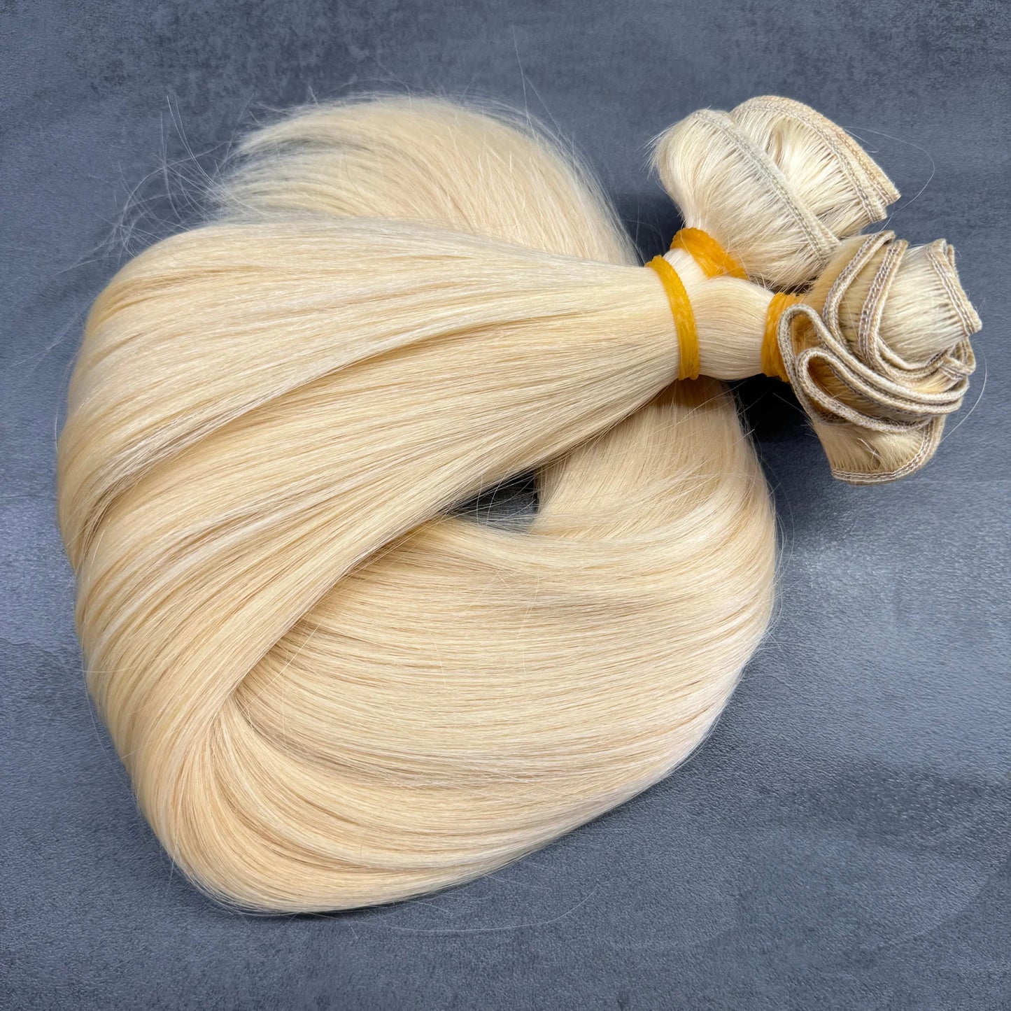 EGYEDI színre festett, gépi tresszelt kazahsztáni póthaj